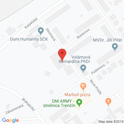 Google map: Stromová 3, Trenčín